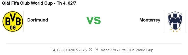 Dortmund vs Monterrey CMD368