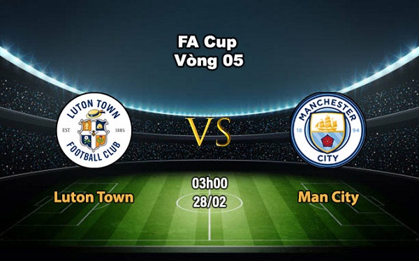 Luton vs Man City FA Cup CMD368vne