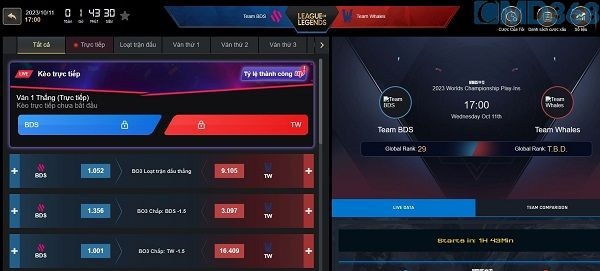 kèo toàn trận đấu